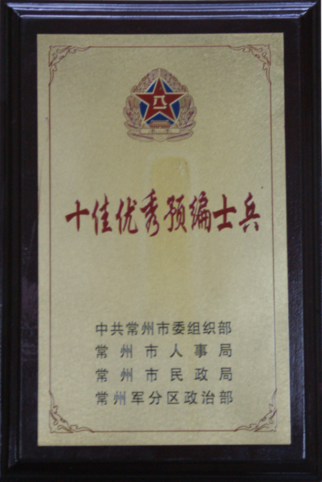 十佳優(yōu)秀預(yù)編士兵